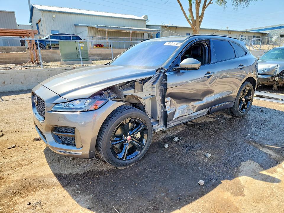 2019 Jaguar F-pace VIN SADCL2GX1KA398839 COPART salvage auction — FRONT END, Nm - Cert Of Title-Salvage, sold $300 on 2026-07-23 (photo 1)