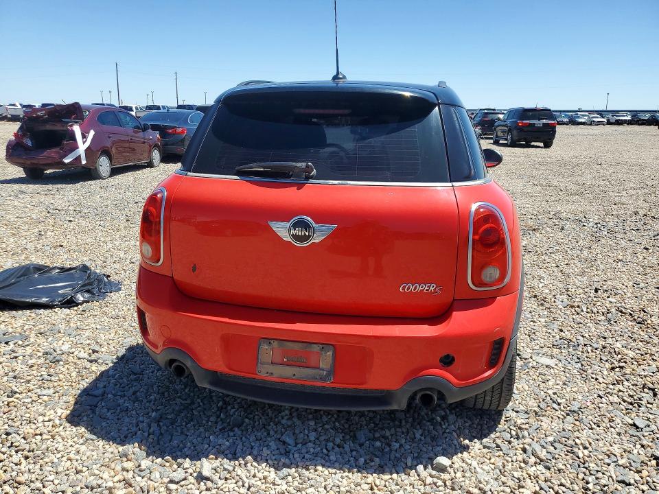 2012 Mini Cooper VIN WMWZC3C53CWM27677 COPART salvage auction — FRONT END, Tx - Salvage Vehicle Title, sold $1,550 on 2026-07-14 (photo 6)