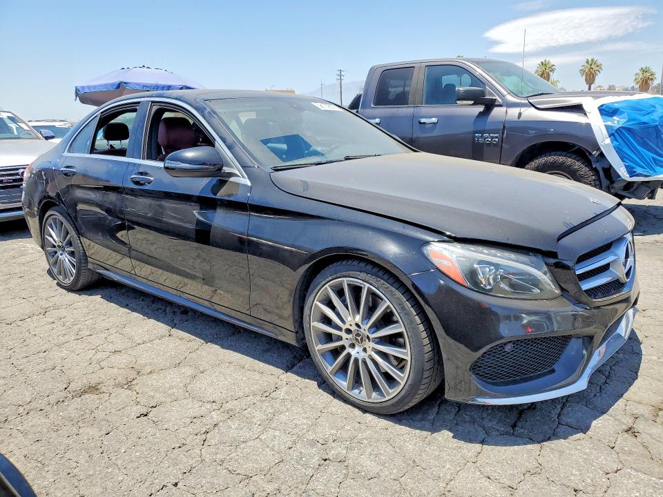 2018 Mercedes-benz C-klasse VIN WDDWF4JB2JR405215 COPART salvage auction — SIDE, Ca - Salvage Certificate, sold $9,100 on 2026-08-13 (photo 4)