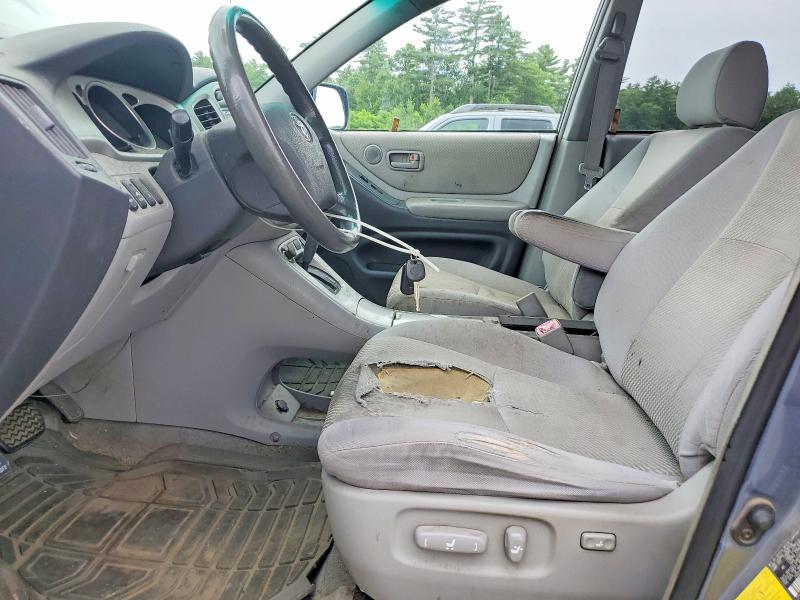 2005 Toyota Highlander VIN JTEEP21A050134823 COPART salvage auction — FRONT END, Me - Certificate Of Title, sold $825 on 2026-07-14 (photo 7)