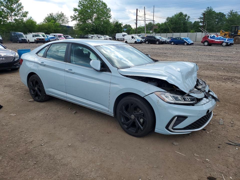 2025 Volkswagen Jetta VIN 3VWEX7BU8SM023579 COPART salvage auction — FRONT END, Pa - Certificate Of Salvage, sold $3,200 on 2026-08-19 (photo 4)