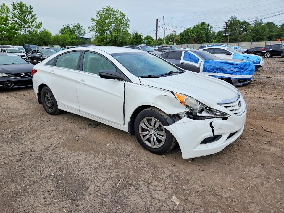 2013 Hyundai Sonata VIN 5NPEB4ACXDH512602 COPART salvage auction — FRONT END, Pa - Certificate Of Salvage, sold $1,250 on 2026-07-08 (photo 4)