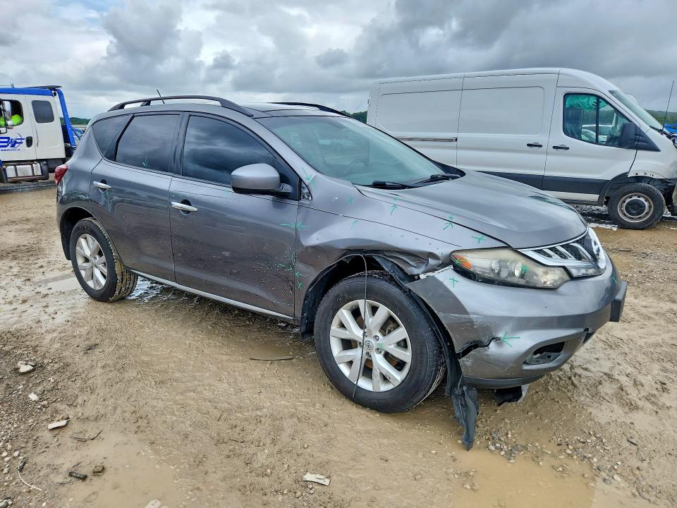 2013 Nissan Murano VIN JN8AZ1MW0DW301194 COPART salvage auction — FRONT END, MO - SALVAGE CERTIFICATE OF TITLE, sold $525 on 2026-07-28 (photo 4)