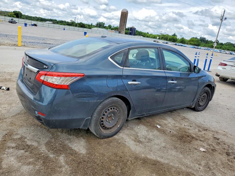 2015 Nissan Sentra VIN 3N1AB7AP0FL689765 COPART salvage auction — NORMAL WEAR, AL - CERTIFICATE OF TITLE, sold $225 on 2026-07-09 (photo 3)