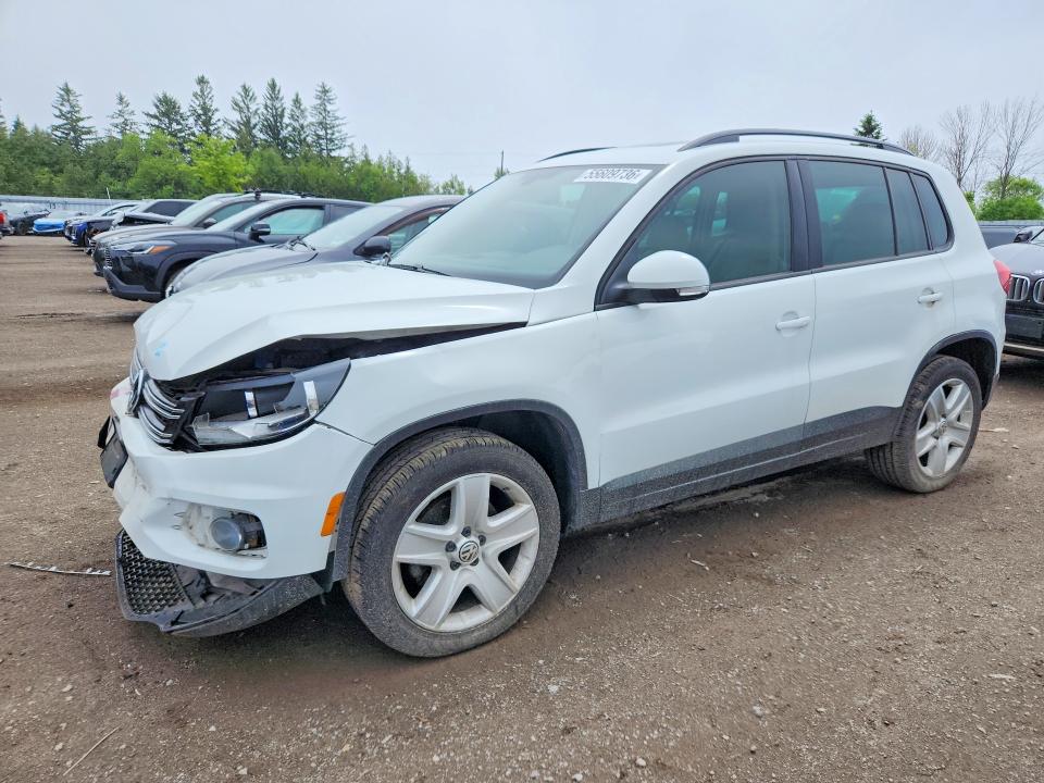 2016 Volkswagen Tiguan VIN WVGJV7AX7GW504722 COPART salvage auction — FRONT END, On - Permit Salvage, sold $3,650 on 2026-08-04 (photo 1)