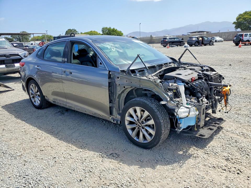 2018 Kia Optima VIN 5XXGU4L37JG272075 COPART salvage auction — FRONT END, Salvage Title, sold $125 on 2026-07-21 (photo 4)