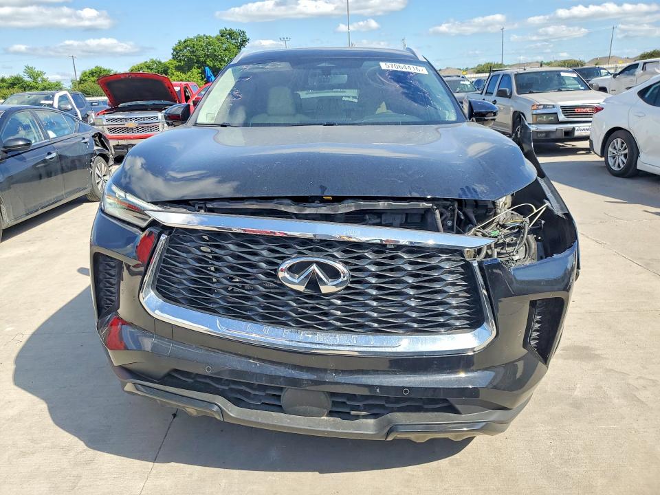 2025 Infiniti Qx60 VIN 5N1AL1FRXSC344858 COPART salvage auction — FRONT END, Tx - Salvage Vehicle Title, sold $3,550 on 2026-07-27 (photo 5)