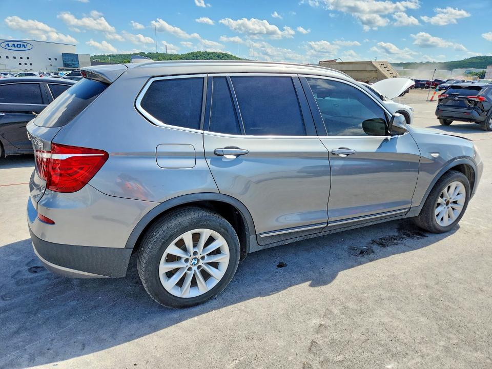 2013 BMW X3 VIN 5UXWX9C57D0A14793 COPART salvage auction — MECHANICAL, Ok - Certificate Of Title, sold $800 on 2026-07-08 (photo 3)