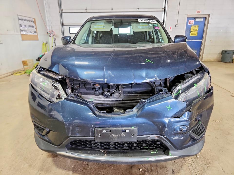 2016 Nissan Rogue VIN KNMAT2MV6GP653933 COPART salvage auction — FRONT END, Mn - Cert Of Title-Salvage, sold $250 on 2026-07-21 (photo 5)