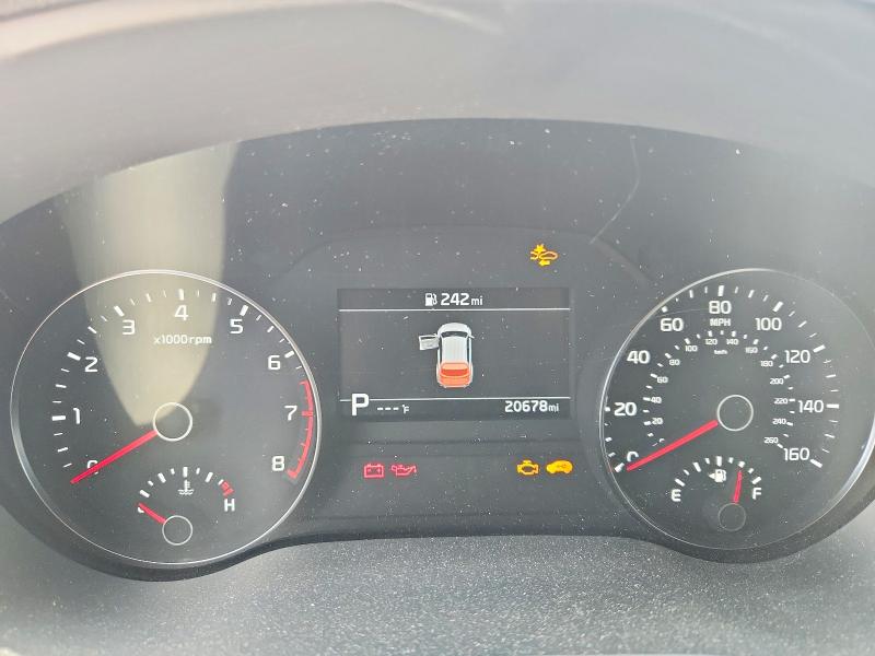 2022 Kia Sportage VIN KNDPR3A63N7989872 COPART salvage auction — FRONT END, Tx - Salvage Vehicle Title, sold $5,500 on 2026-07-24 (photo 9)