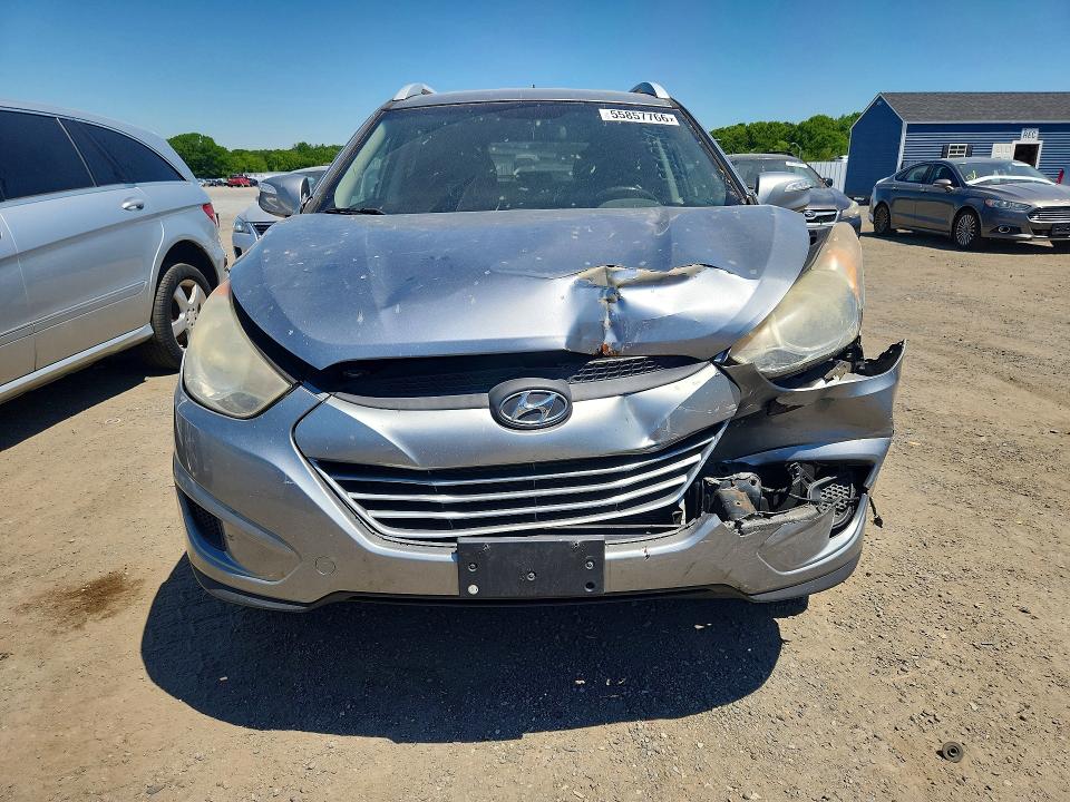 2012 Hyundai Tucson VIN KM8JUCAC8CU466741 COPART salvage auction — FRONT END, Ma - Cert Of Title-Reconstrctd Coll, sold $800 on 2026-07-15 (photo 5)