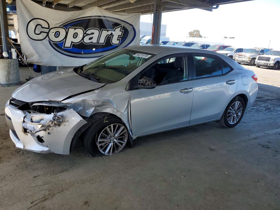 2014 Toyota Corolla VIN 5YFBURHE3EP086290 COPART salvage auction — FRONT END, Ca - Salvage Certificate, sold $1,700 on 2026-07-14 (photo 1)