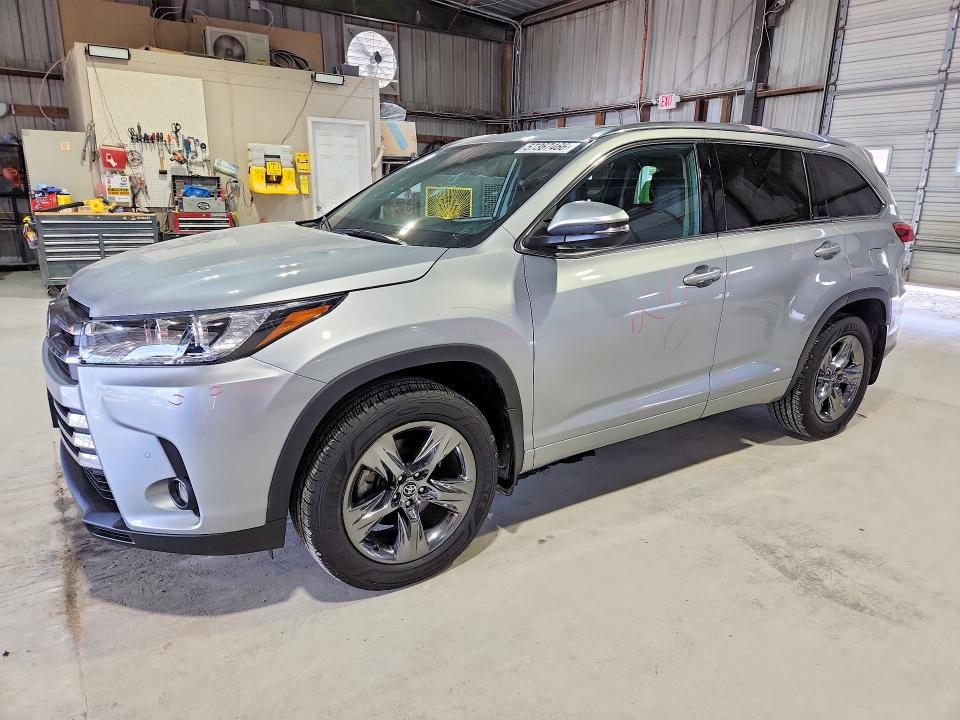2019 Toyota Highlander VIN 5TDDZRFH7KS737494 COPART salvage auction — HAIL, Mo - Certificate Of Title, sold $21,600 on 2026-07-08 (photo 1)
