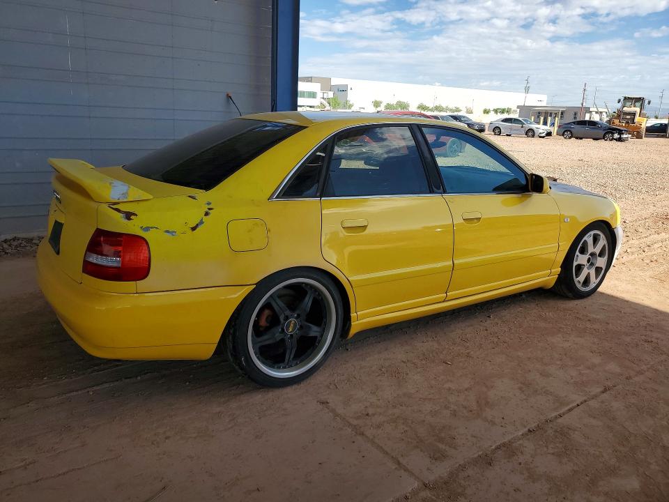 2000 Audi S4 VIN WAUDD68D1YA046214 COPART salvage auction — MINOR DENT/SCRATCHES, AZ - CERT OF TITLE-RESTORED SALVAGE, sold $2,450 on 2026-07-31 (photo 3)
