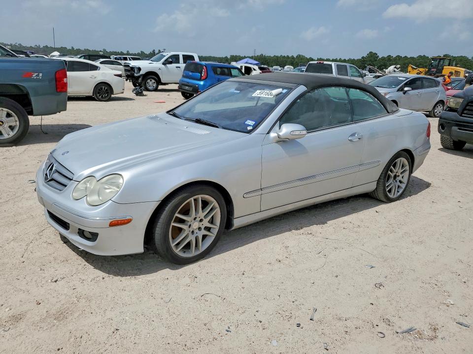 2008 Mercedes-benz Clk-klasse VIN WDBTK56F48F243799 COPART salvage auction — WATER/FLOOD, Tx - Salvage Title-Flood Damage, sold $275 on 2026-07-10 (photo 1)