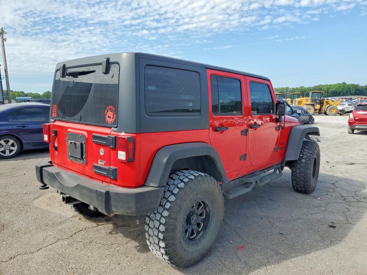 2015 Jeep Wrangler Unlimited VIN 1C4BJWDG3FL677289 COPART salvage auction — Front End, TN - SALVAGE CERTIFICATE, sold $5,000 on 2026-07-09 (photo 3)