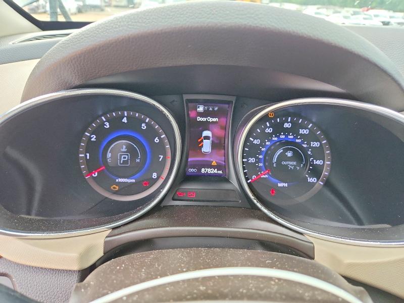 2013 Hyundai Santa fe VIN 5XYZU3LA0DG051760 COPART salvage auction — MECHANICAL, Sc - Cert Of Title-Salvage, sold $700 on 2026-07-27 (photo 9)