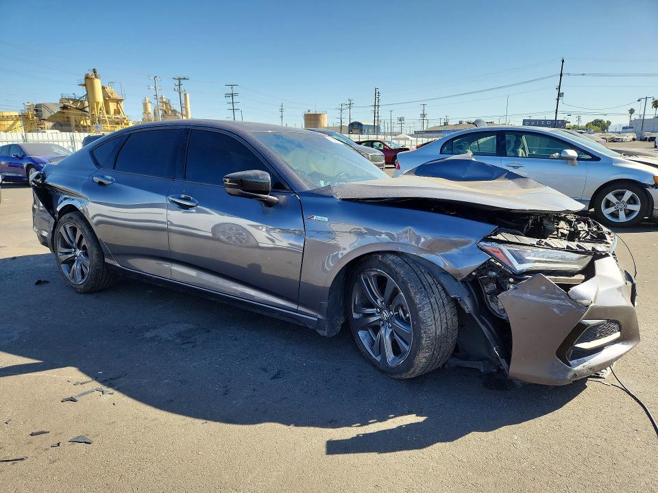 2022 Acura Tlx VIN 19UUB5F51NA002290 COPART salvage auction — FRONT END, CA - SALVAGE CERTIFICATE, sold $1,400 on 2026-07-22 (photo 4)