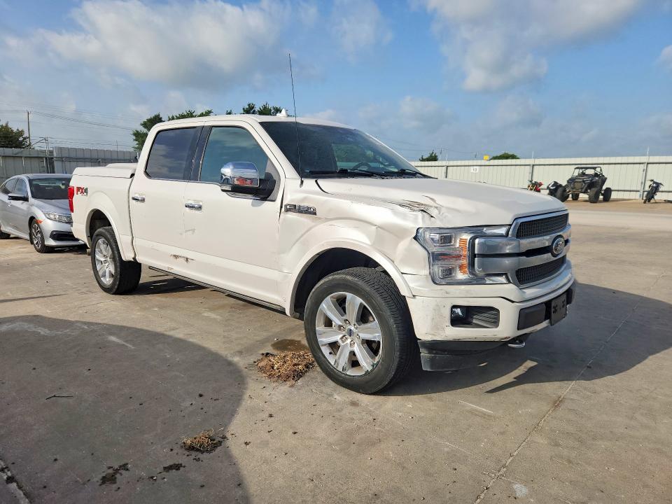2019 Ford F-150 VIN 1FTEW1E49KFC19223 COPART salvage auction — FRONT END, Tx - Salvage Vehicle Title, sold $11,300 on 2026-07-30 (photo 4)