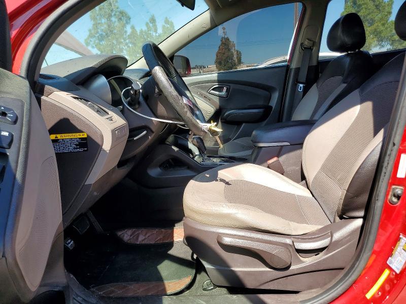 2012 Hyundai Tucson VIN KM8JU3AC3CU486962 COPART salvage auction — FRONT END, Ca - Salvage Certificate, sold $850 on 2026-07-02 (photo 7)