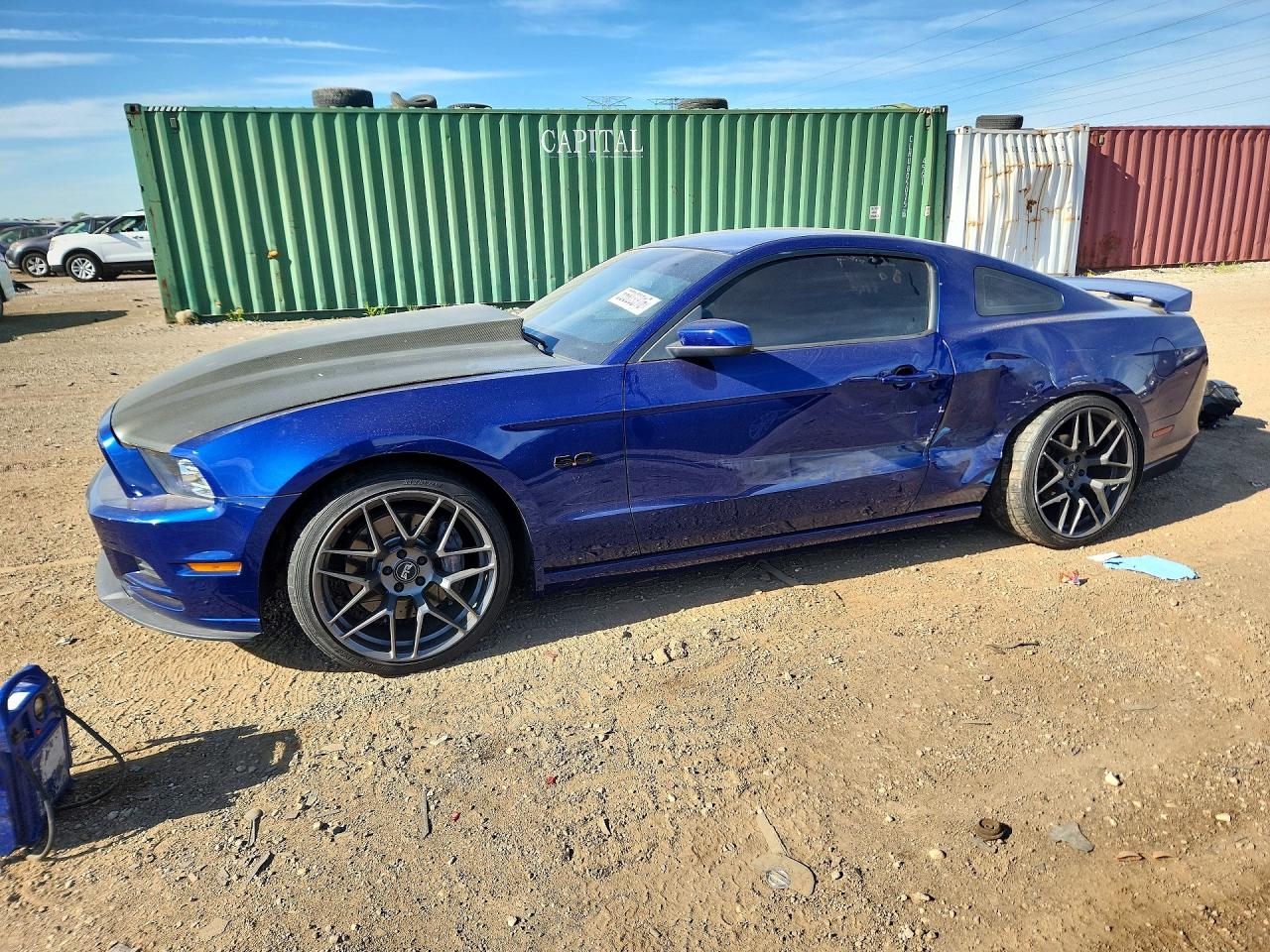 2013 Ford Mustang VIN 1ZVBP8CF4D5264735 COPART salvage auction — Rear End, IL - SALVAGE CERTIFICATE, sold $6,300 on 2026-07-09 (photo 1)