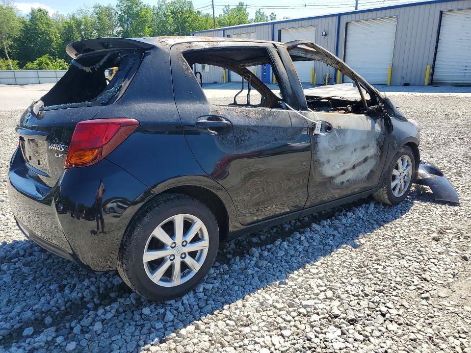 2015 Toyota Yaris VIN VNKKTUD3XFA024862 COPART salvage auction — BURN, Ma - Cert Of Title-Reconstrctd Coll, sold $125 on 2026-07-22 (photo 3)
