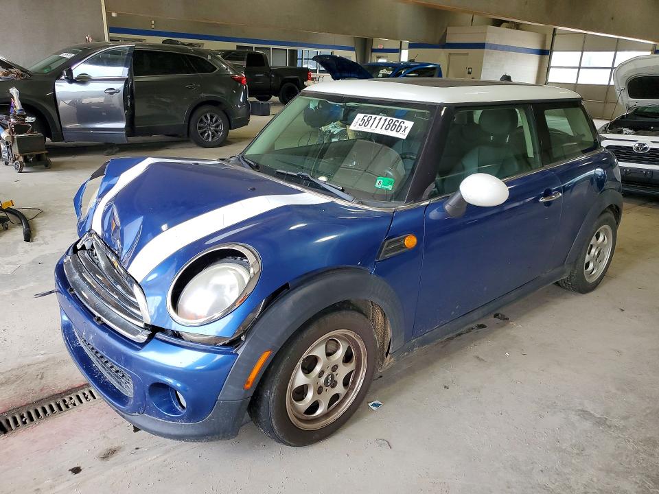 2012 Mini Cooper VIN WMWSU3C5XCT541191 COPART salvage auction — FRONT END, Va - Certificate Of Title, sold $400 on 2026-07-17 (photo 1)