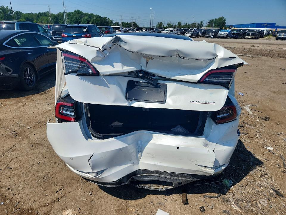 2020 Tesla Model 3 VIN 5YJ3E1EC3LF603246 COPART salvage auction — REAR END, Mi - Certificate Of Title, sold $5,400 on 2026-07-31 (photo 6)
