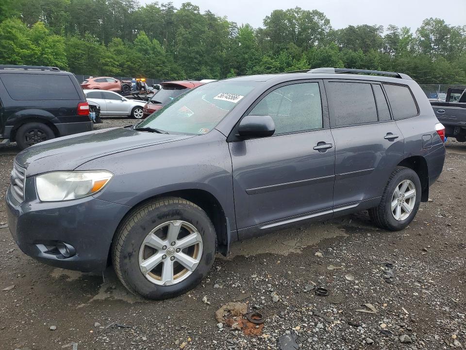 2010 Toyota Highlander VIN 5TDJK3EH1AS017063 COPART salvage auction — FRONT END, VA - CERTIFICATE OF TITLE, sold $2,350 on 2026-07-17 (photo 1)