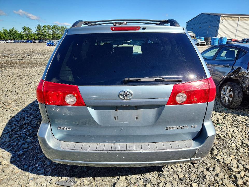 2007 Toyota Sienna VIN 5TDZK23C57S053996 COPART salvage auction — FRONT END, Nj - Cert Of Title-Salvage, sold $625 on 2026-07-06 (photo 6)
