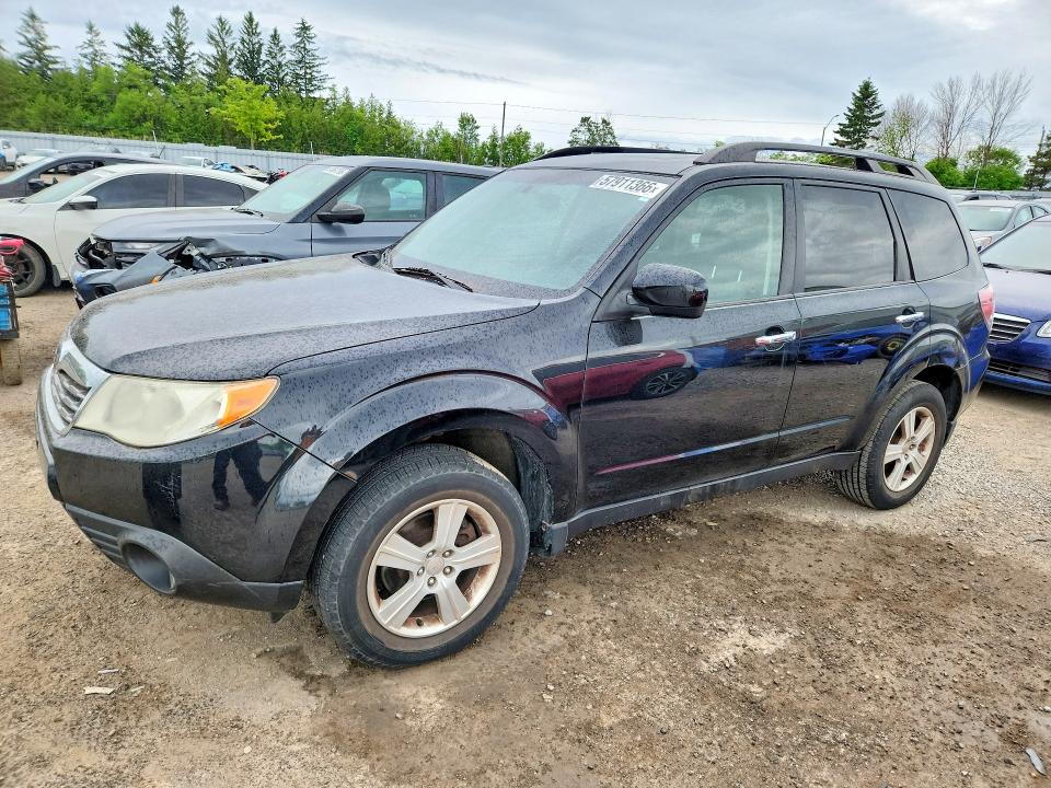 2010 Subaru Forester VIN JF2SH6CC2AH761997 COPART salvage auction — MINOR DENT/SCRATCHES, ON - PERMIT NO BRAND - UNFIT, sold $800 on 2026-07-08 (photo 1)