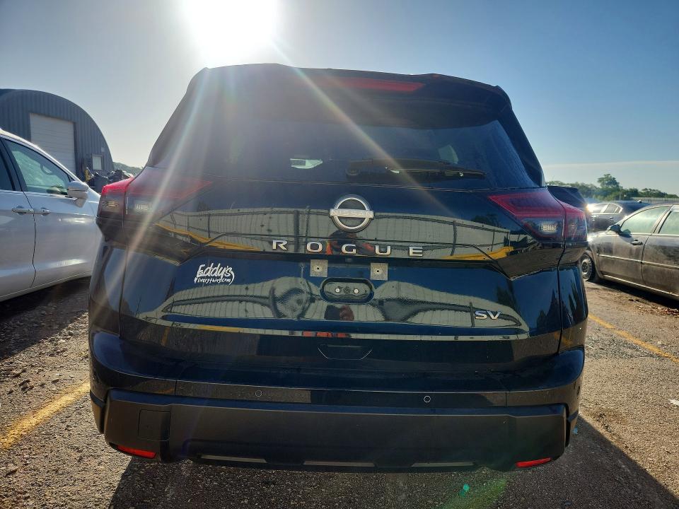 2024 Nissan Rogue VIN JN8BT3BA7RW350652 COPART salvage auction — HAIL, Ks - Cert Of Title-Salvage, sold $9,300 on 2026-07-15 (photo 6)