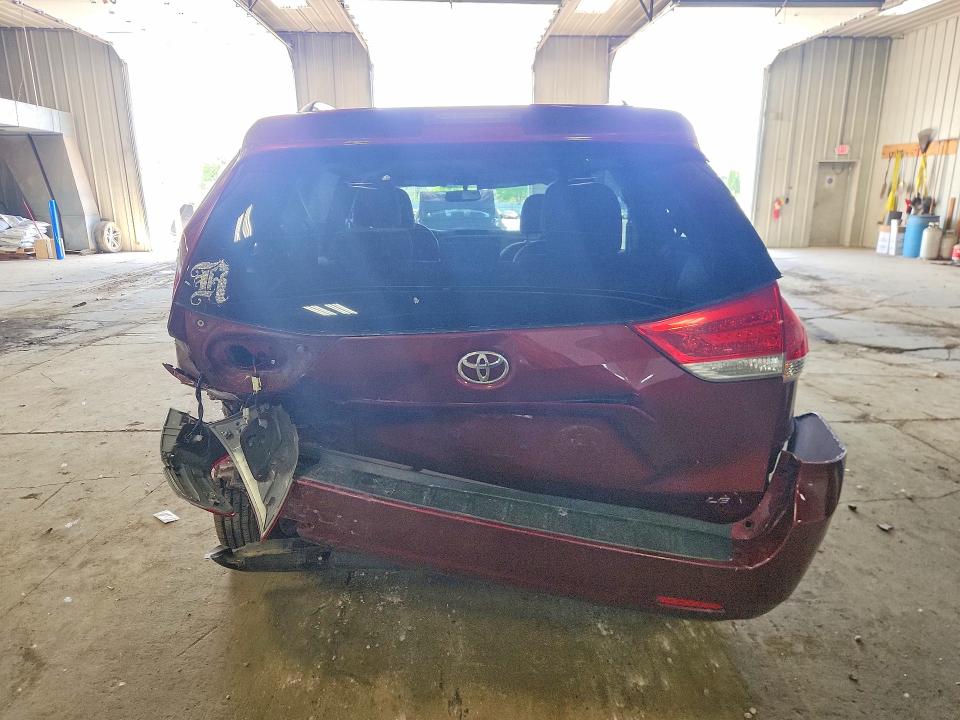 2013 Toyota Sienna VIN 5TDKK3DC9DS400425 COPART salvage auction — REAR END, Pa - Certificate Of Salvage, sold $650 on 2026-07-13 (photo 6)
