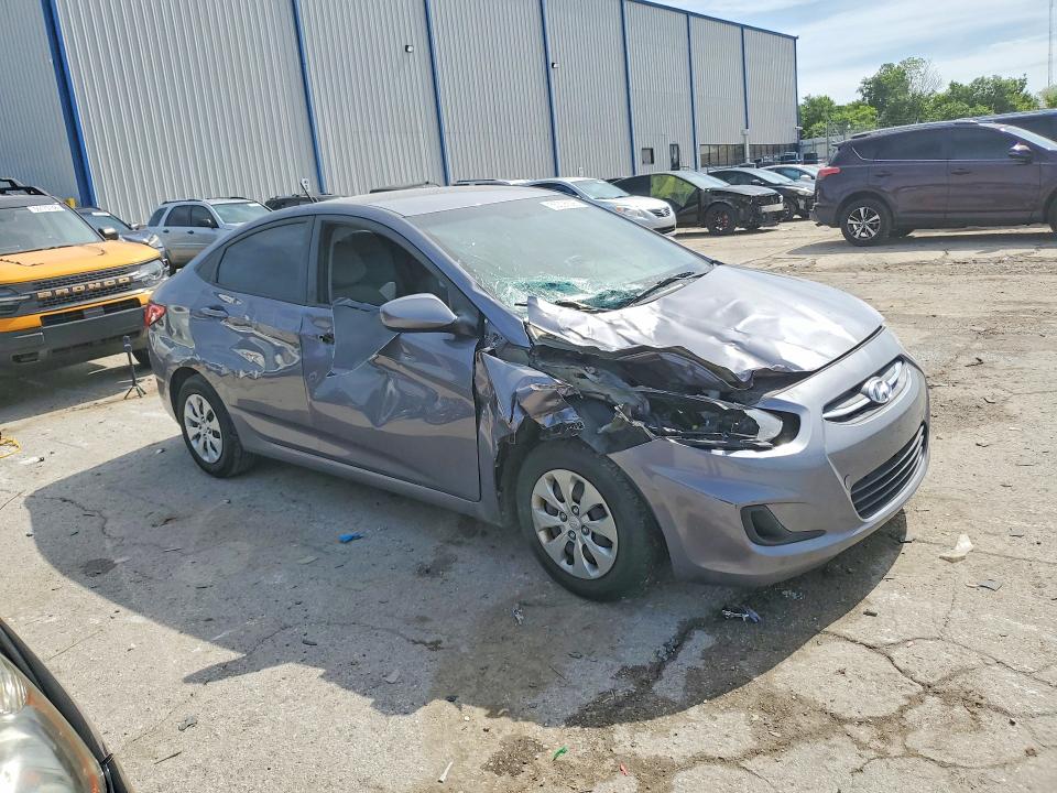 2016 Hyundai Accent VIN KMHCT4AE3GU064182 COPART salvage auction — ROLLOVER, Ky - Cert Of Title-Salvage, sold $475 on 2026-07-15 (photo 4)
