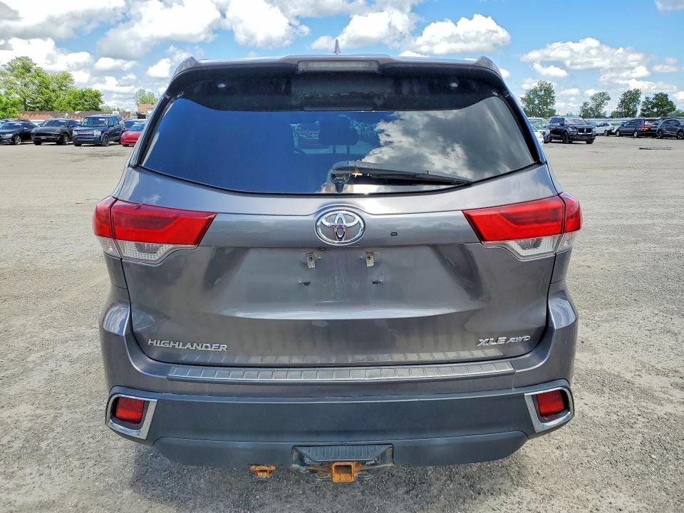 2019 Toyota Highlander VIN 5TDJZRFH7KS592721 COPART salvage auction — FRONT END, On - Permit Salvage, sold $6,200 on 2026-07-16 (photo 6)
