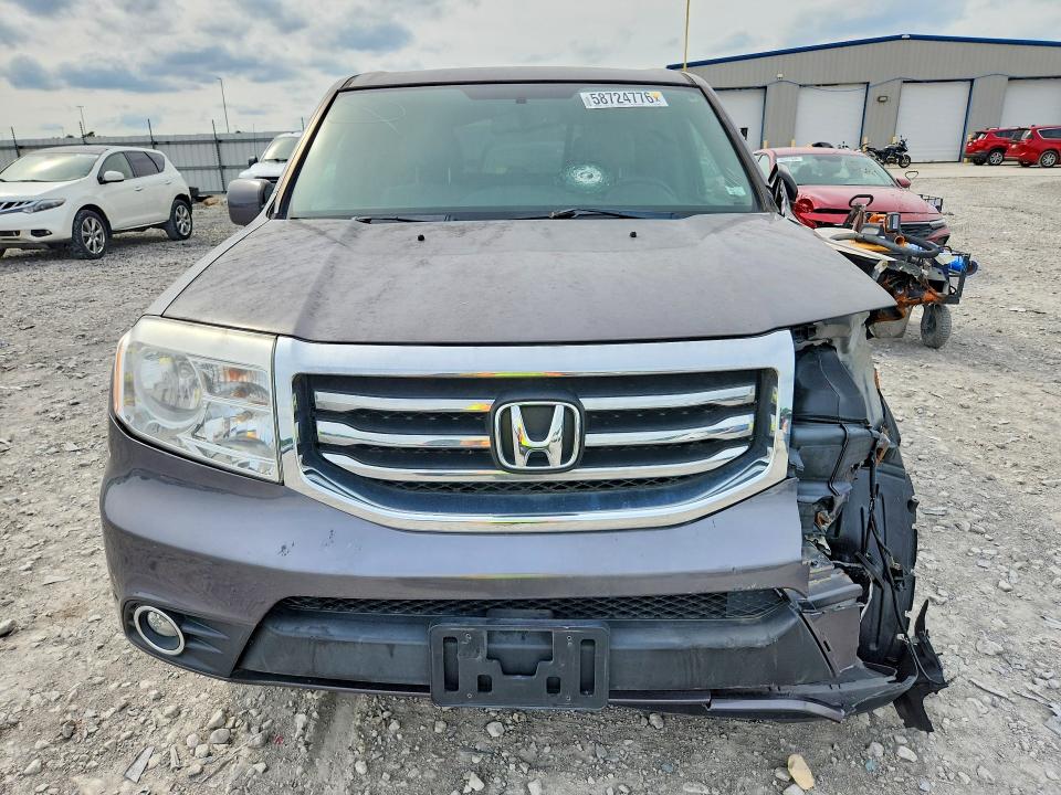 2014 Honda Pilot VIN 5FNYF4H5XEB055492 COPART salvage auction — FRONT END, Mo - Salvage Certificate Of Title, sold $4,750 on 2026-08-03 (photo 5)