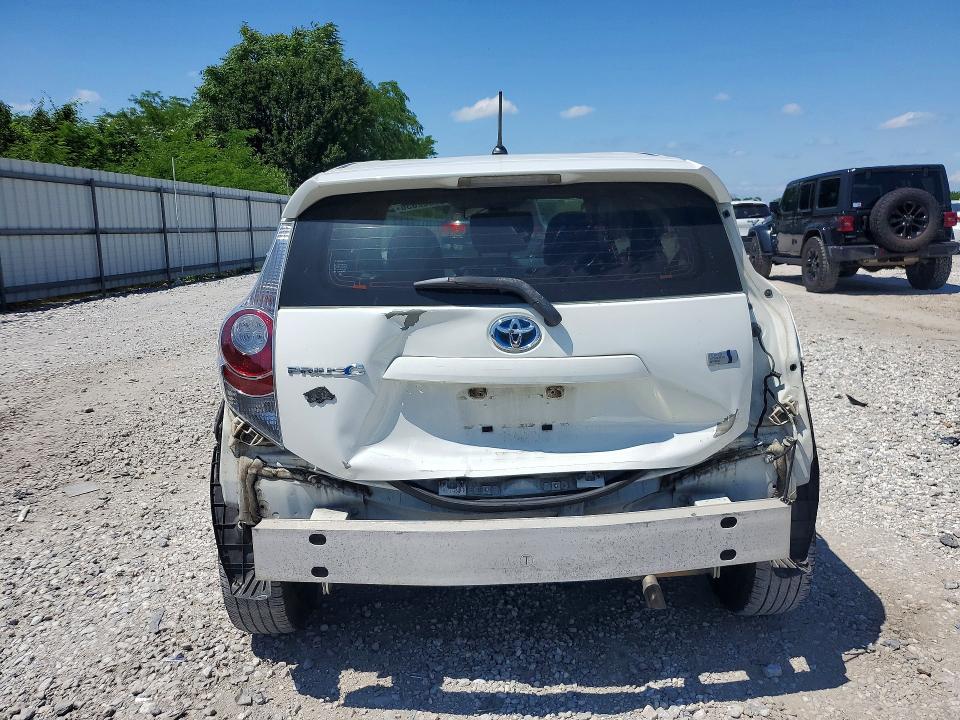 2013 Toyota Prius VIN JTDKDTB35D1541051 COPART salvage auction — REAR END, Ar - Cert Of Title-Salvage, sold $2,050 on 2026-07-08 (photo 6)
