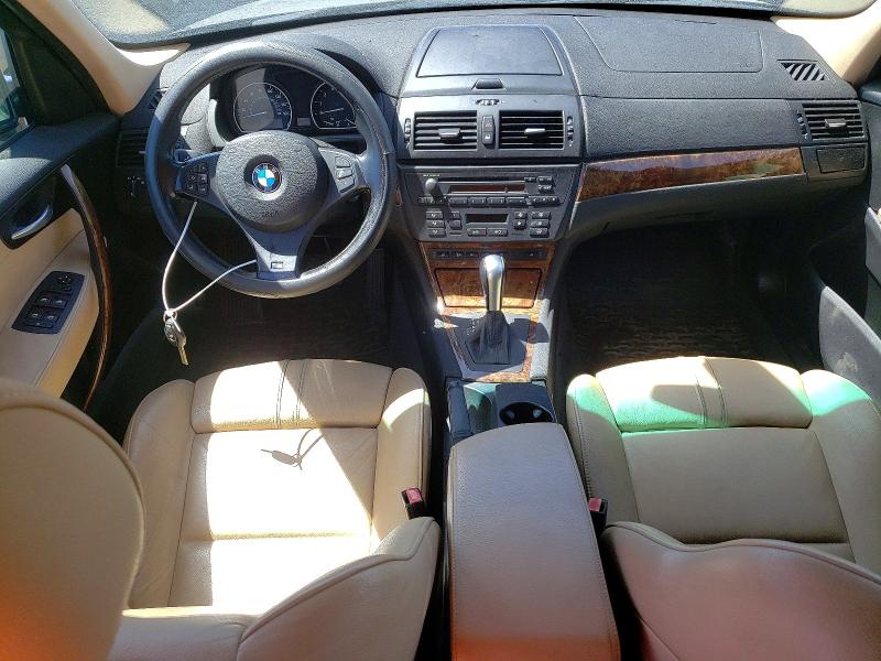 2007 BMW X3 VIN WBXPC934X7WF25945 COPART salvage auction — NORMAL WEAR, CA - DIS/DLR/EXP ONLY CLEAN TITLE (P), sold $725 on 2026-07-09 (photo 8)