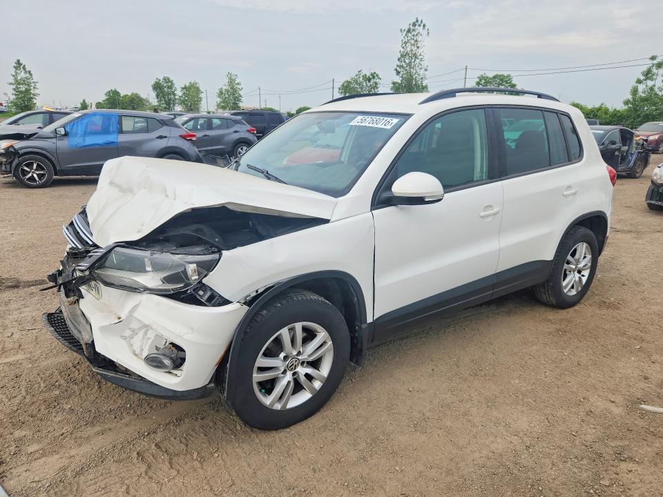 2014 Volkswagen Tiguan VIN WVGHV3AX0EW546122 COPART salvage auction — FRONT END, Qc - Gravement Accidente, sold $475 on 2026-07-14 (photo 1)