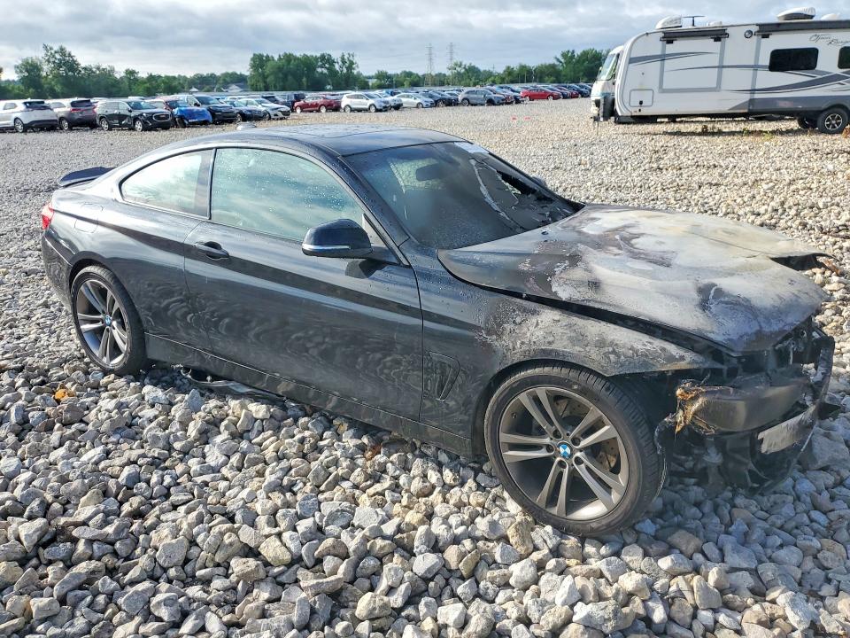 2014 BMW 4er VIN WBA3N9C52EK245580 COPART salvage auction — FRONT END, OH - CERT OF TITLE-SALVAGE, sold $80 on 2026-07-02 (photo 4)