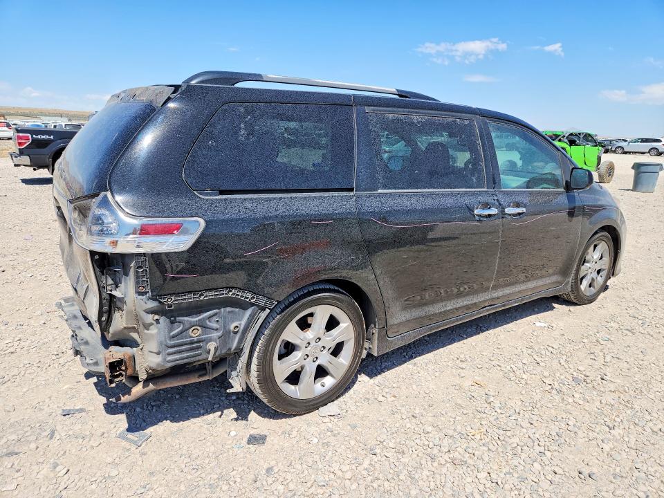 2013 Toyota Sienna VIN 5TDXK3DC4DS309066 COPART salvage auction — REAR END, Ut - Salvage Certificate, sold $2,250 on 2026-07-31 (photo 3)