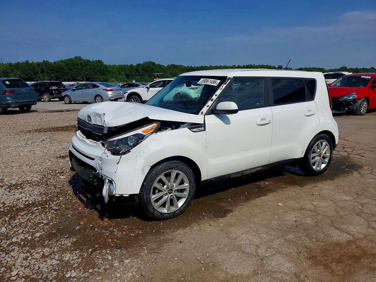 2019 Kia Soul VIN KNDJP3A57K7665628 COPART salvage auction — Front End, TN - SALVAGE CERTIFICATE, sold $2,000 on 2026-07-09 (photo 1)