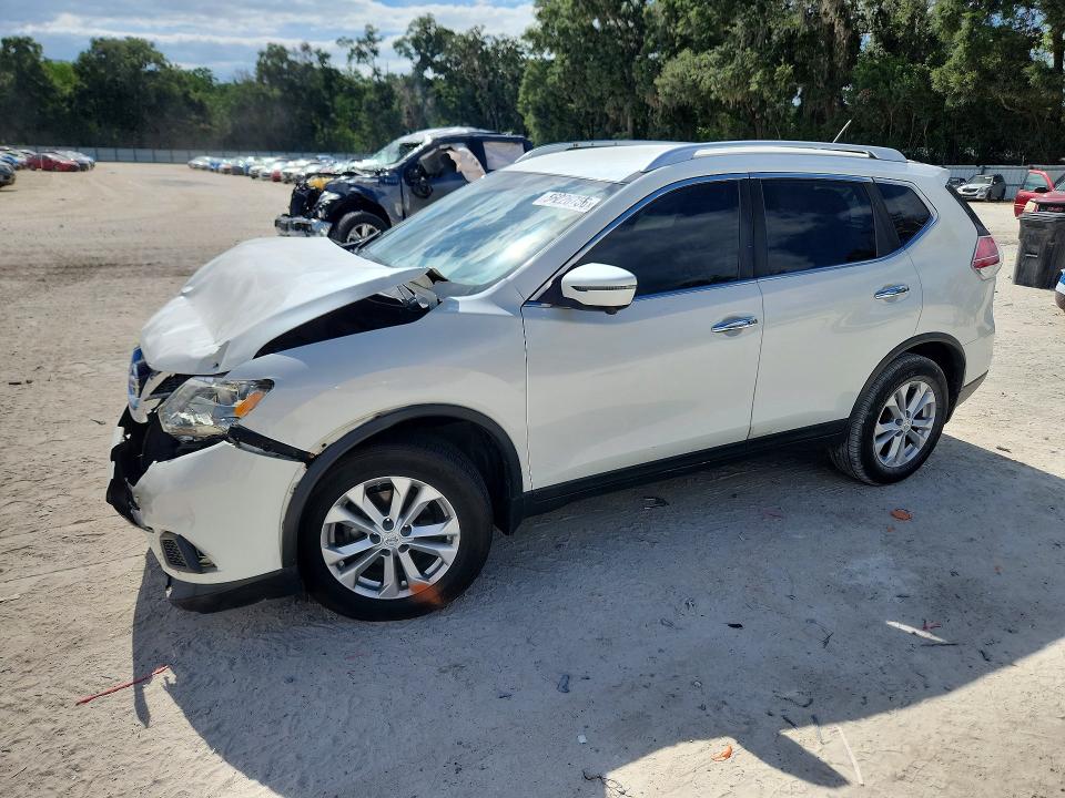 2016 Nissan Rogue VIN KNMAT2MV3GP631808 COPART salvage auction — FRONT END, Fl - Cert Of Title Slvg Rebuildable, sold $1,300 on 2026-07-14 (photo 1)