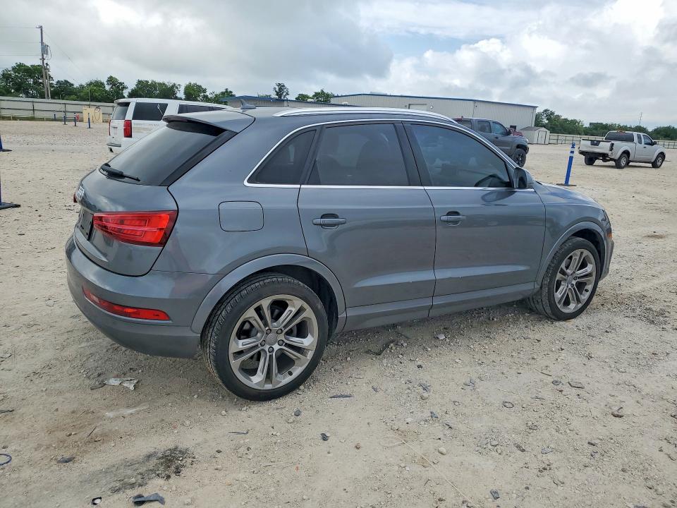 2017 Audi Q3 VIN WA1HCCFS6HR006567 COPART salvage auction — FRONT END, Tx - Salvage Vehicle Title, sold $125 on 2026-07-30 (photo 3)
