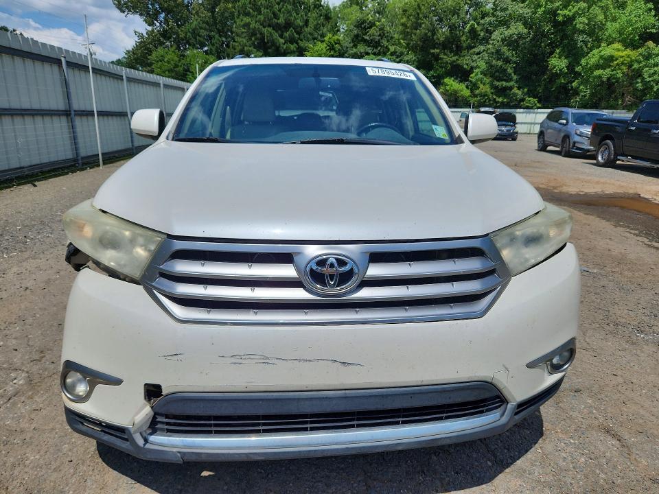 2011 Toyota Highlander VIN 5TDZK3EH5BS043217 COPART salvage auction — WATER/FLOOD, La - Cert Of Title-Salvage Flood, sold $750 on 2026-07-23 (photo 5)