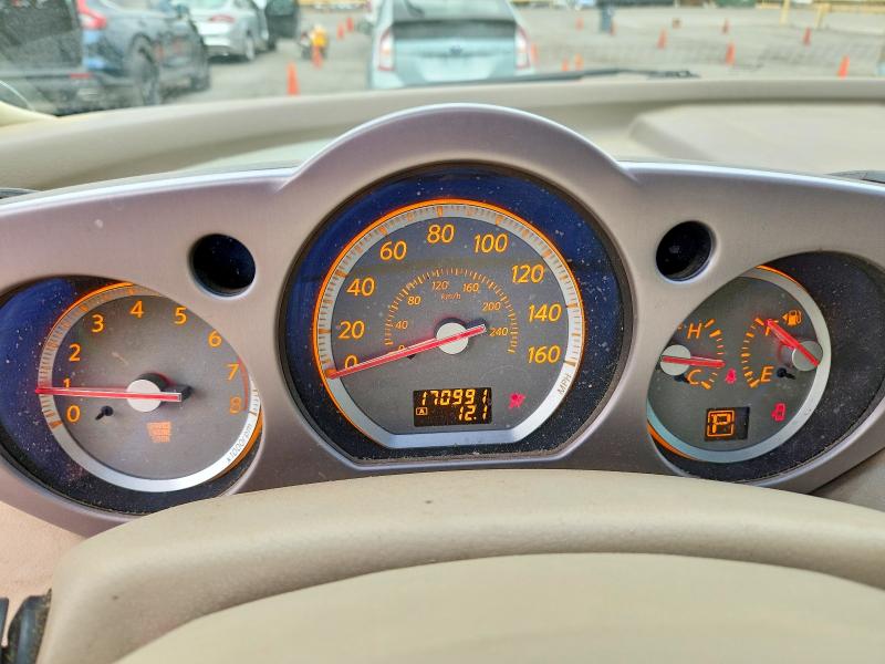 2007 Nissan Murano VIN JN8AZ08W27W647479 COPART salvage auction — BURN, NM - CERT OF TITLE-SALVAGE (P), sold $275 on 2026-07-02 (photo 9)