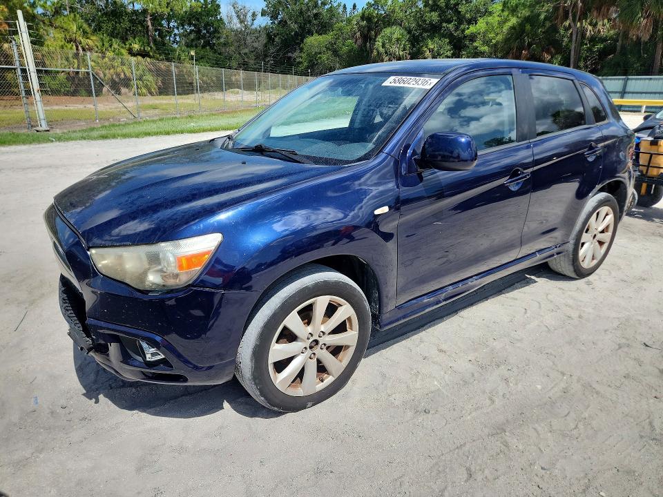 2012 Mitsubishi Outlander VIN JA4AP4AU9CZ004308 COPART salvage auction — FRONT END, Fl - Cert Of Title Slvg Rebuildable, sold $825 on 2026-07-08 (photo 1)