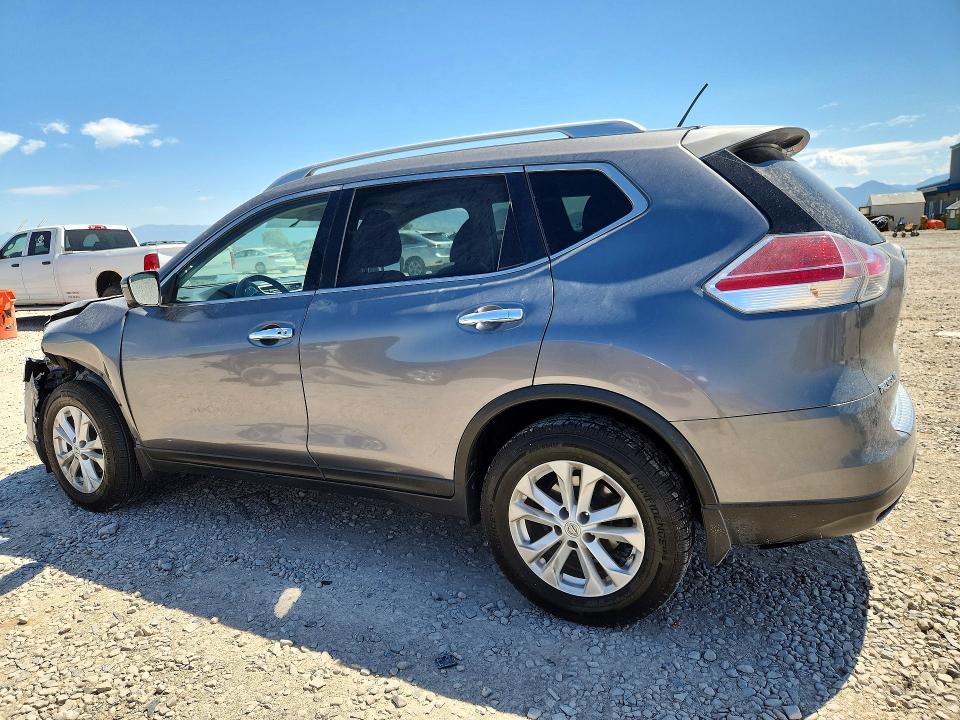 2016 Nissan Rogue VIN KNMAT2MVXGP608686 COPART salvage auction — FRONT END, Ut - Salvage Certificate, sold $1,250 on 2026-07-31 (photo 2)