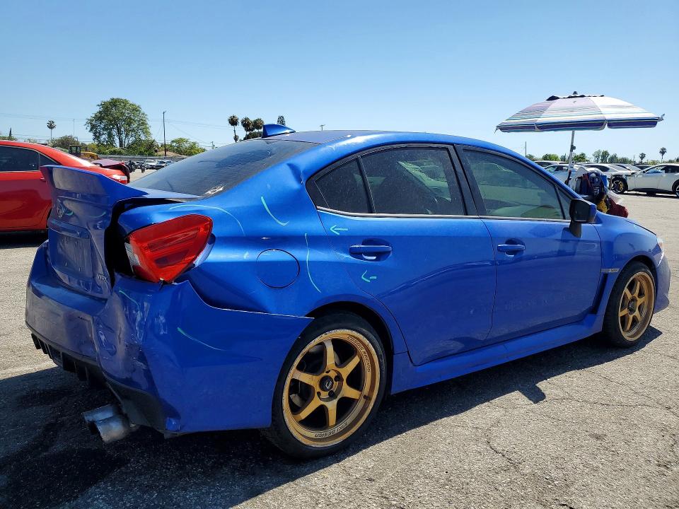 2020 Subaru Wrx VIN JF1VA1A69L9832633 COPART salvage auction — REAR END, Ca - Salvage Certificate, sold $3,650 on 2026-07-28 (photo 3)