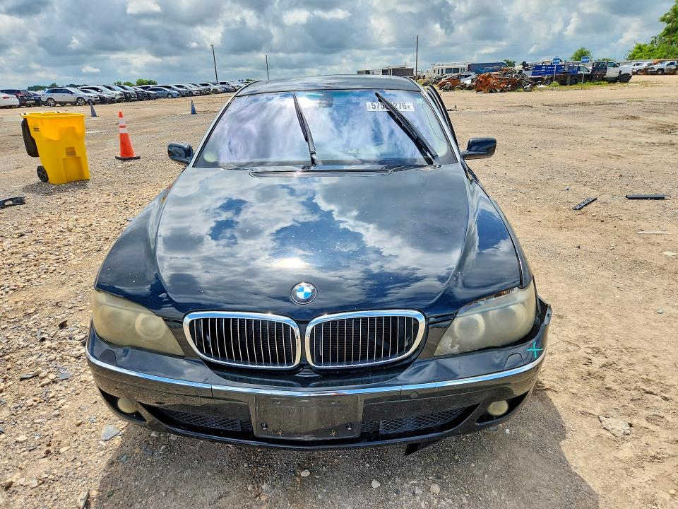 2008 BMW 7 series VIN WBAHN83528DT80485 COPART salvage auction — SIDE, TX - SALVAGE VEHICLE TITLE (P), sold $450 on 2026-07-15 (photo 5)